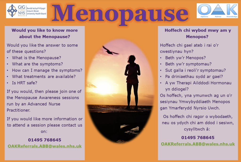 menopause education session poster
